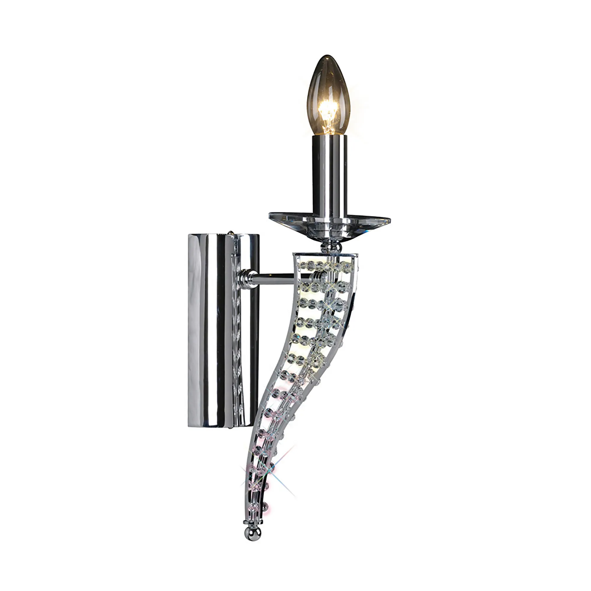 Santo Crystal Wall Lights Diyas Armed Wall Lights